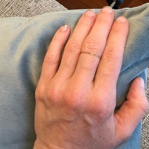 Catbird sweet nothing gold chain ring 14k gold